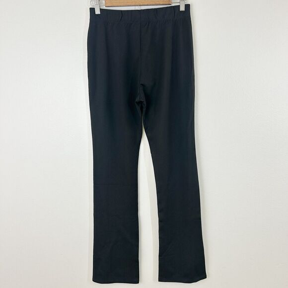 Commense Pants‎ Womens M High Waisted Essential Stretch Flare Black Thin Classic - Picture 4 of 15